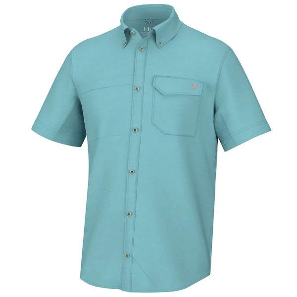 Huk Tide Point Button Down Short Sleeve Shirt - Men's