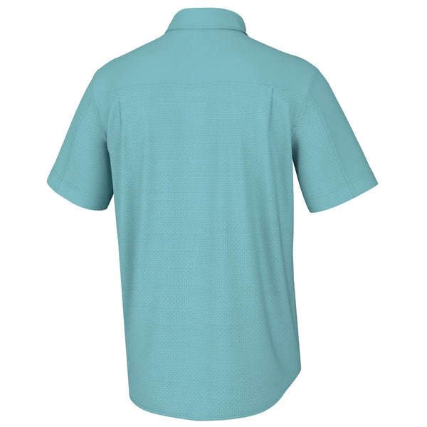 Huk Tide Point Button Down Short Sleeve Shirt - Men's