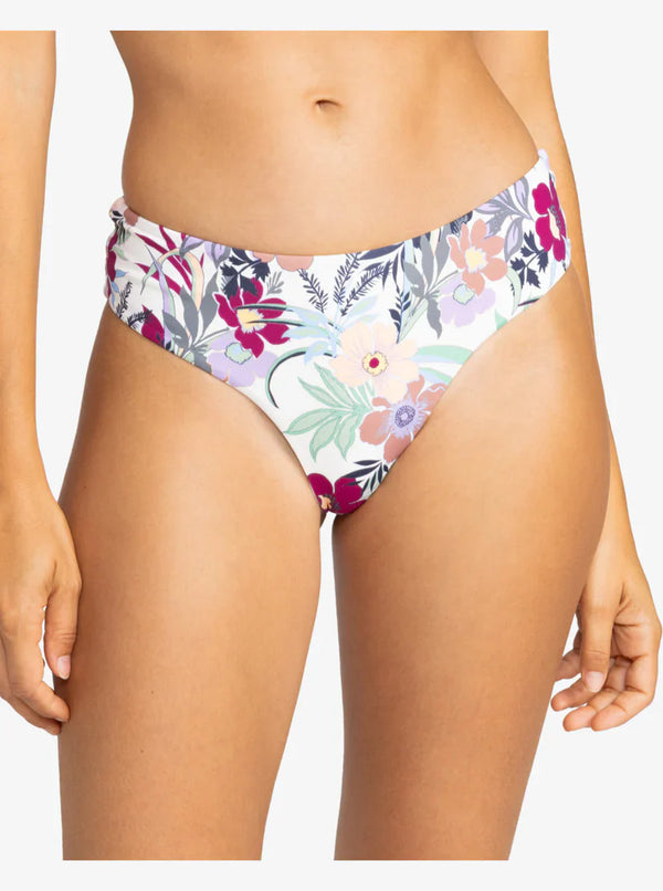 Roxy Printed Beach Classics V-Shape Cheeky Bikini Bottom - Women's