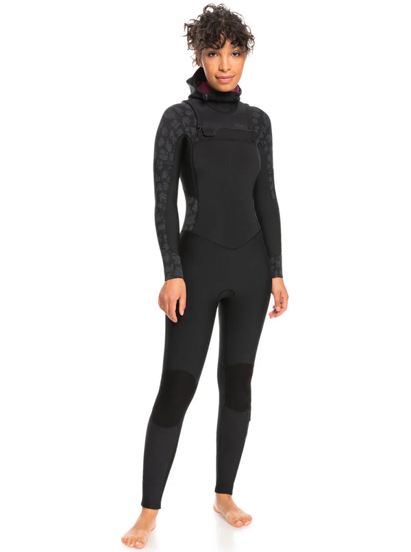 Roxy 5/4/3mm Swell Series Hooded Chest Zip Wetsuit - Women's