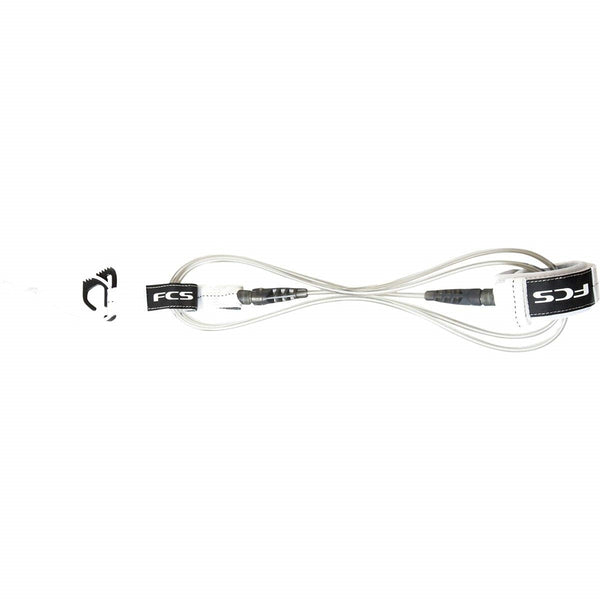 FCS SUP Regular Ankle Surf Leash - 10' - White