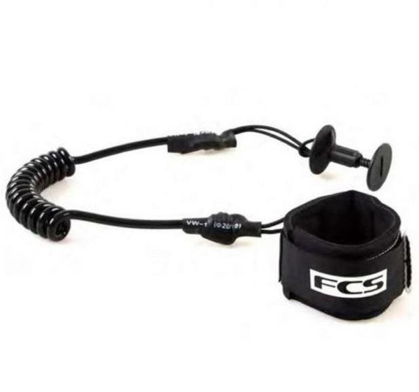 FCS Bodyboard Classic Leash - Black/White