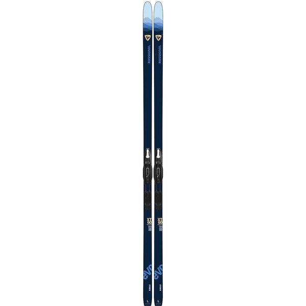 Rossignol Evo XT 60 Positrack Cross Country Skis w/Tour Bindings - Adult